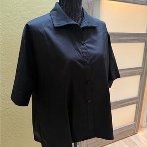 Stella Carakasi Black Button Down Shirt EUC 🖤